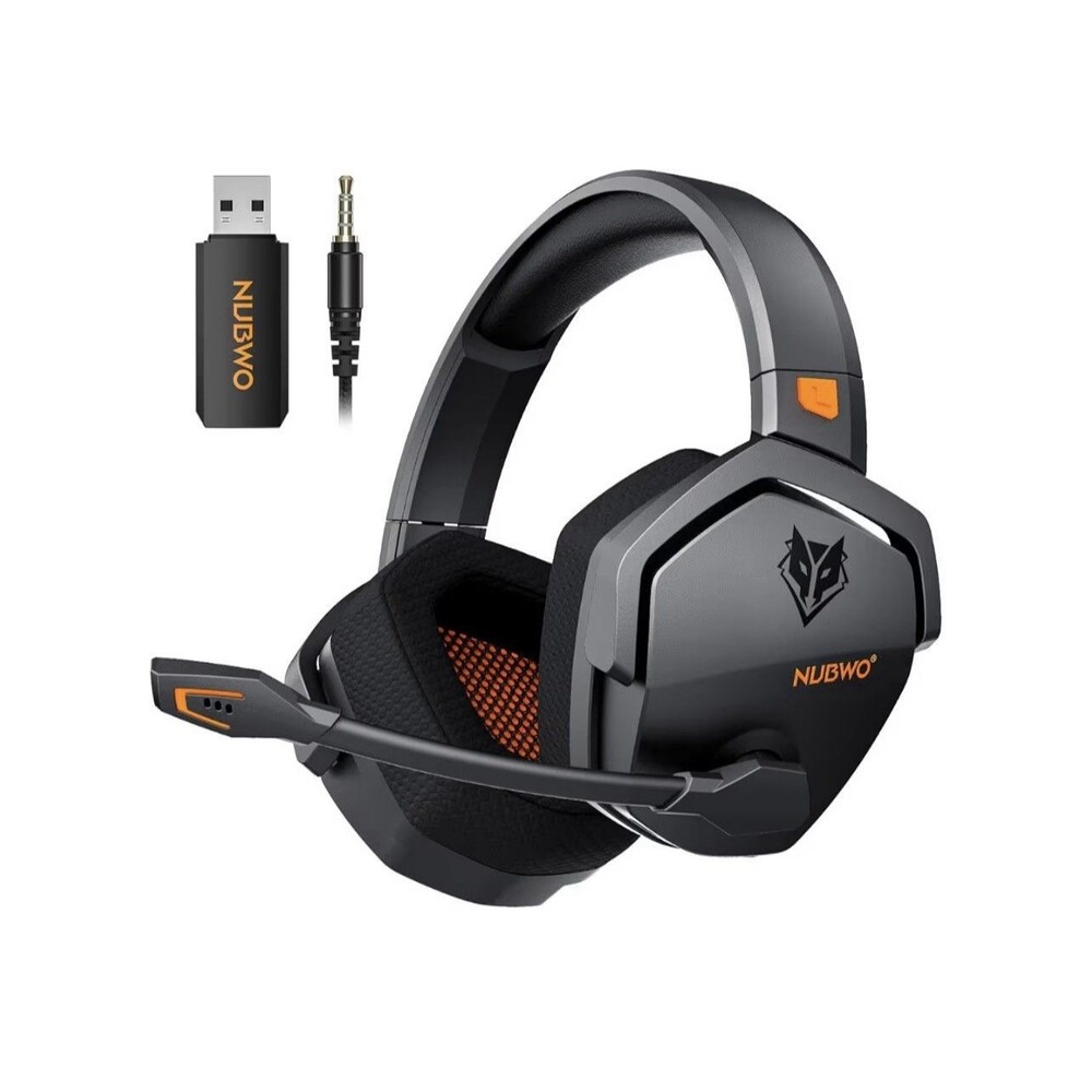 NUBWO Wireless Gaming Headset with Mic for Ps5 Ps4 PC, Zero Interference, 100-Ho